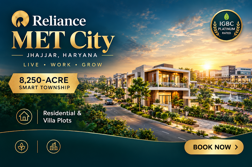 Reliance MET City Jhajjar - Integrated smart township by METL near Gurugram