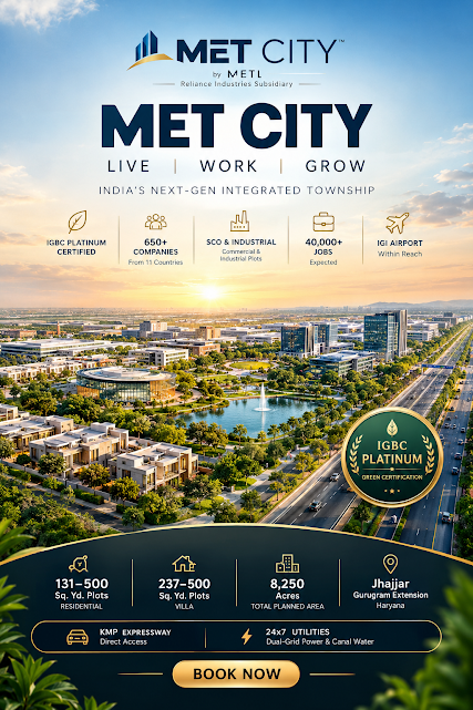 Reliance MET City - Serviced residential plots with parks and smart infrastructure